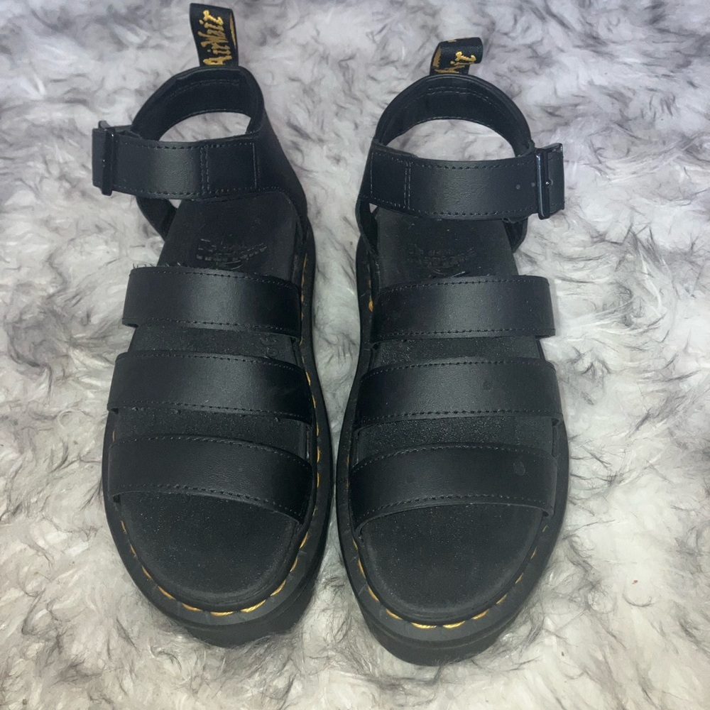 Dr. Martens Black Strappy Sandals